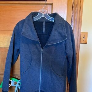 Lululemon Dark Gray Scuba Zip-up Jacket- Size 4